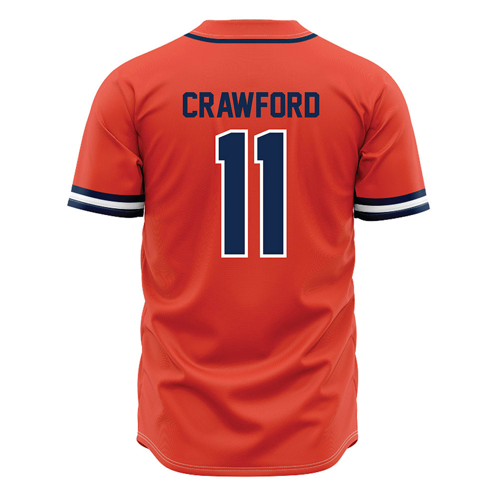 Illinois - NCAA Softball : Christina Crawford - Orange Jersey-1