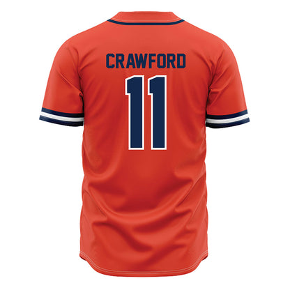 Illinois - NCAA Softball : Christina Crawford - Orange Jersey-1