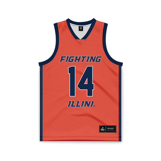 Illinois - NCAA Women's Basketball : Morgan Baptist - Orange Basketball Jersey-0