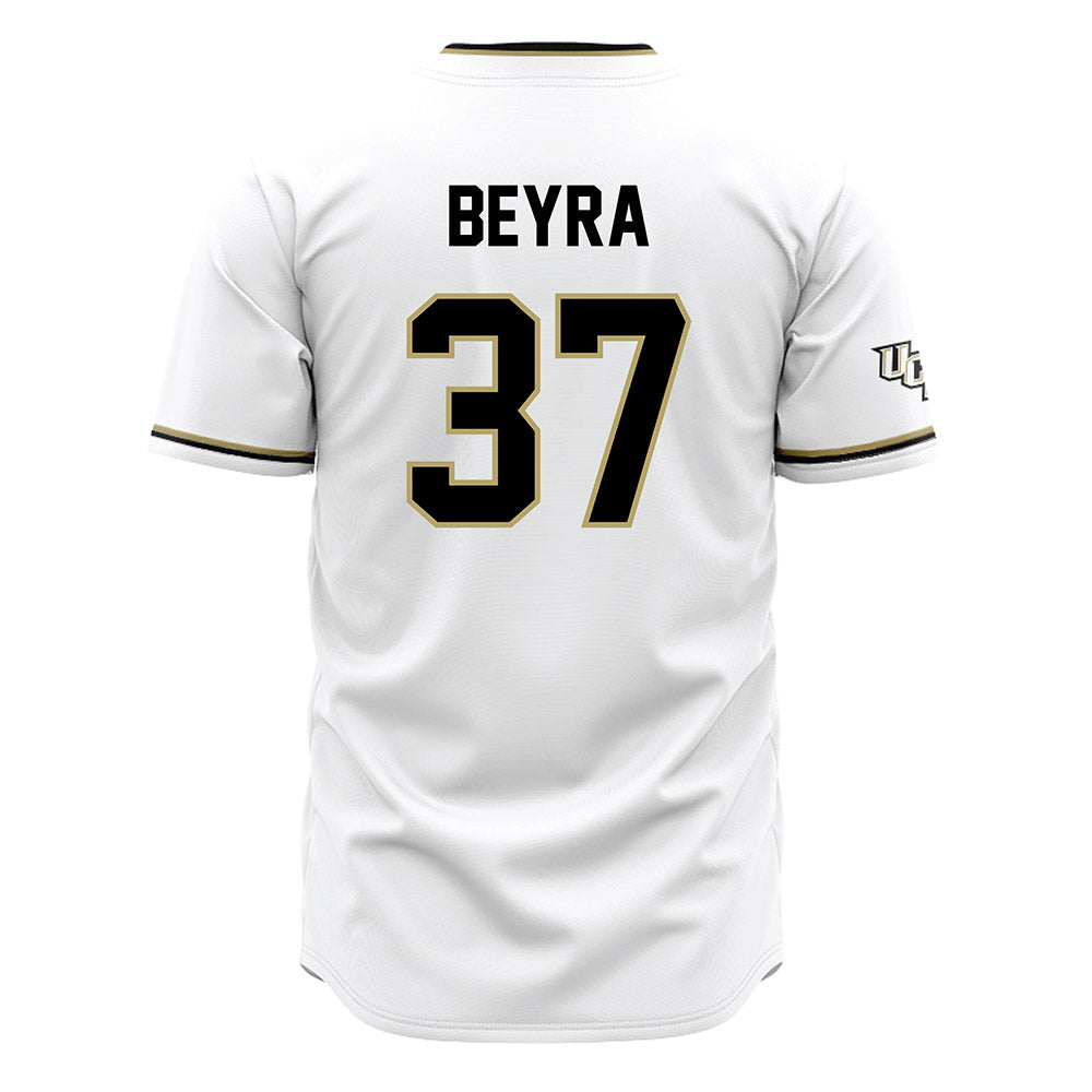 Central Florida - NCAA Baseball : Zach Beyra - White Jersey-1