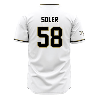Central Florida - NCAA Baseball : Alan Soler - White Jersey-1