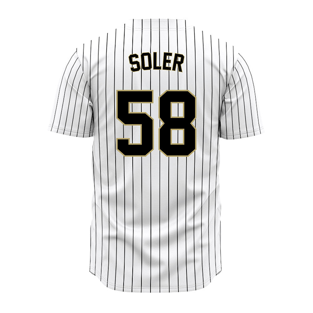 Central Florida - NCAA Baseball : Alan Soler - Pinstripe Jersey-1
