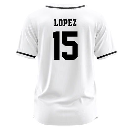 Central Florida - NCAA Softball : Yessenia Lopez - White Jersey-1