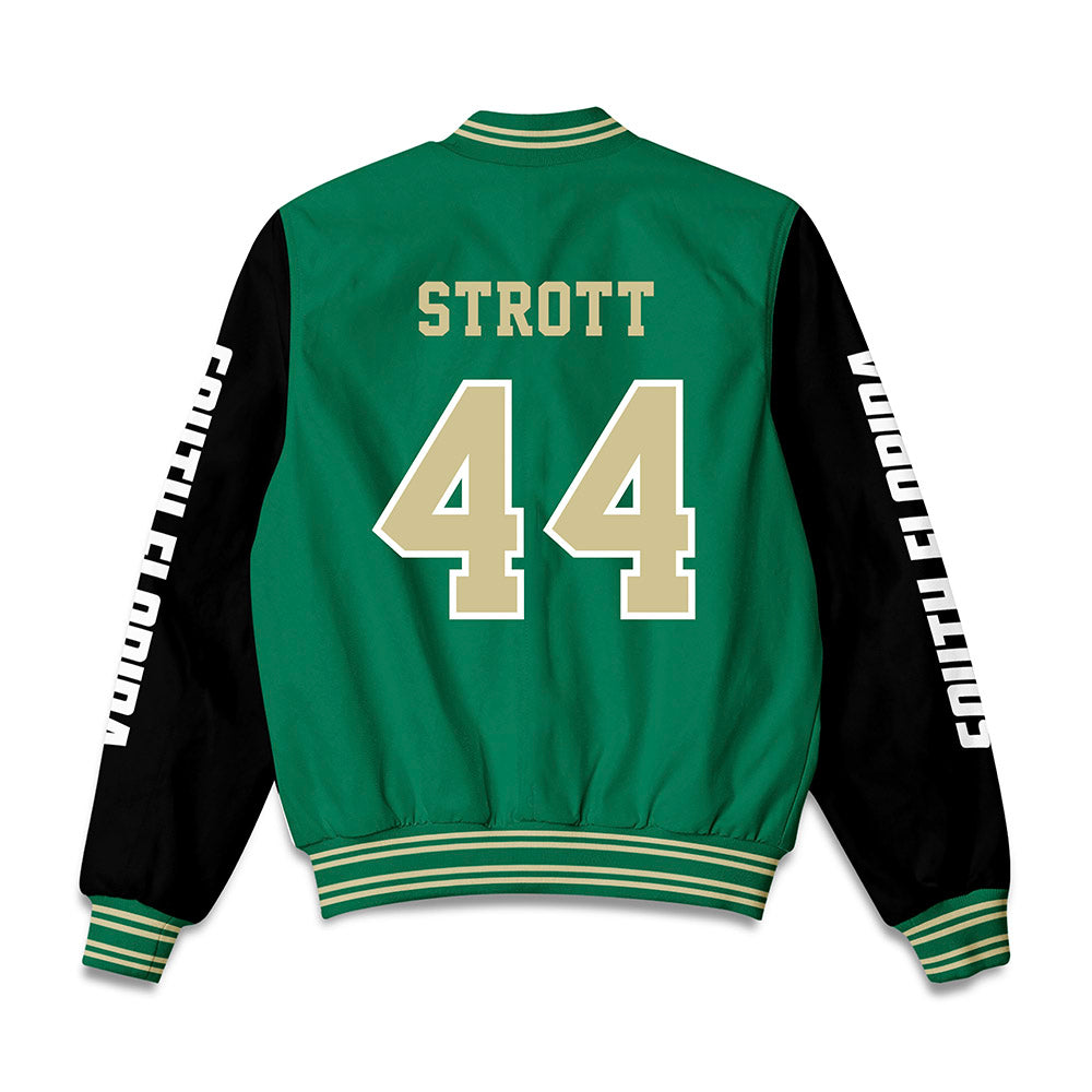 USF - NCAA Softball : Kiley Strott - Bomber Jacket-1