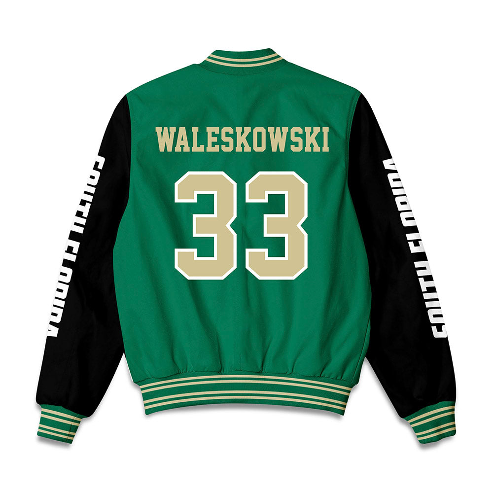USF - NCAA Men's Basketball : Donovan Waleskowski - Bomber Jacket-1
