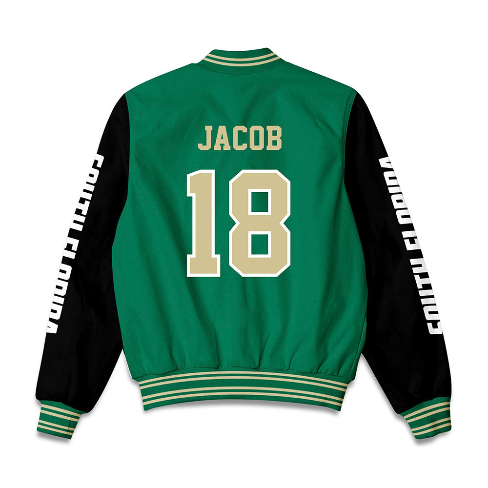 USF - NCAA Softball : Amelia Jacob - Bomber Jacket-1