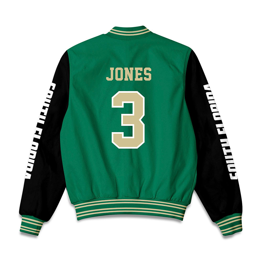 USF - NCAA Men's Basketball : Isaiah Jones - Bomber Jacket-1