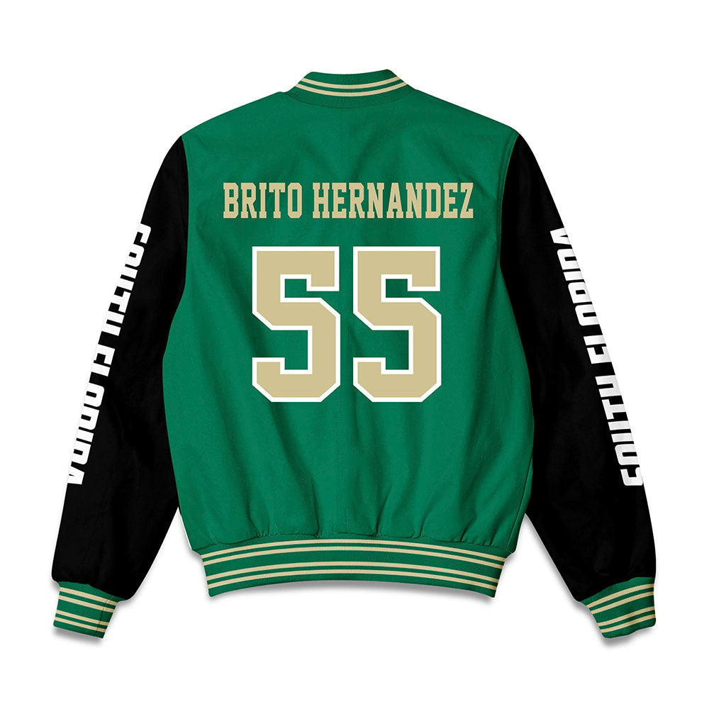 USF - NCAA Women's Basketball : Carla Brito Hernandez - Bomber Jacket-1