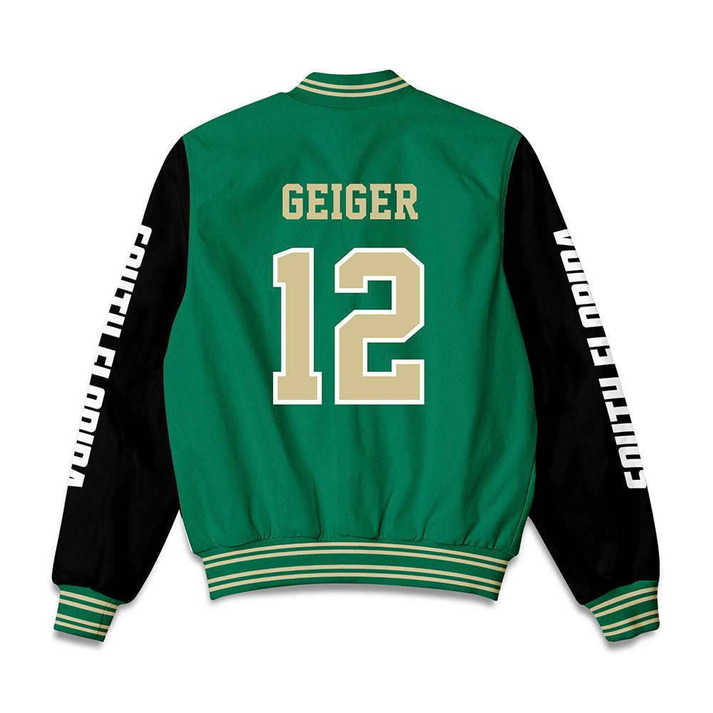 USF - NCAA Baseball : Jackson Geiger - Bomber Jacket-1