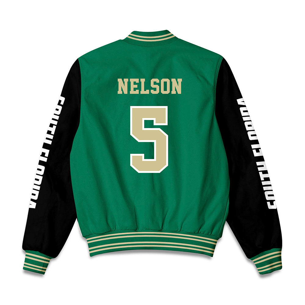 USF - NCAA Softball : Jamia Nelson - Bomber Jacket-1
