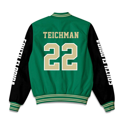 USF - NCAA Women's Basketball : Lee Teichman - Bomber Jacket-1