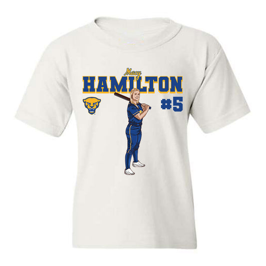 Pittsburgh - NCAA Softball : Macy Hamilton - Youth T-Shirt Individual Caricature
