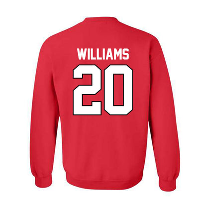Texas Tech - NCAA Football : Jkoby Williams - Classic Shersey Crewneck Sweatshirt-1