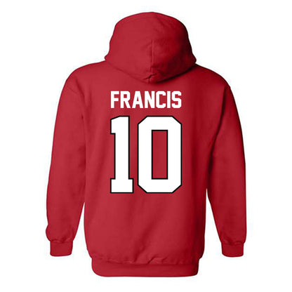 Texas Tech - NCAA Men's Basketball : Jack Francis Francis - Classic Shersey Hooded Sweatshirt-1