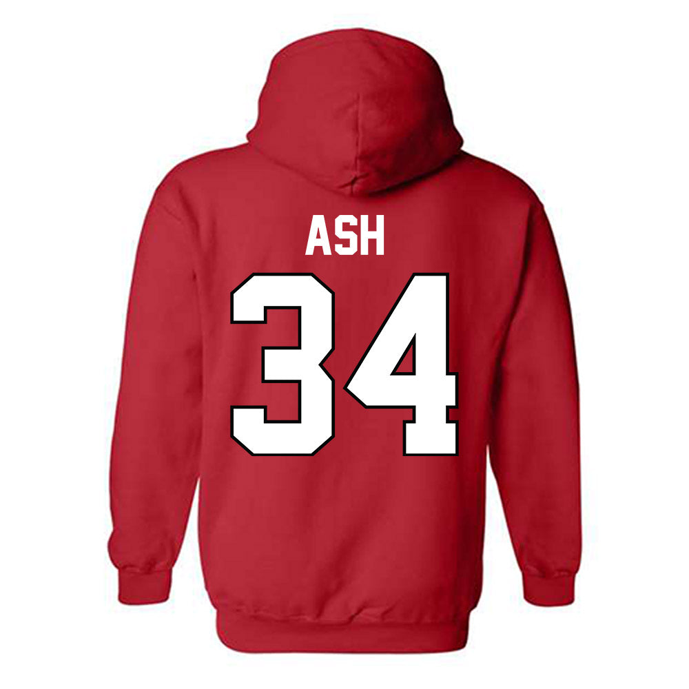 Texas Tech - NCAA Football : Jude Ash - Classic Shersey Hooded Sweatshirt-1