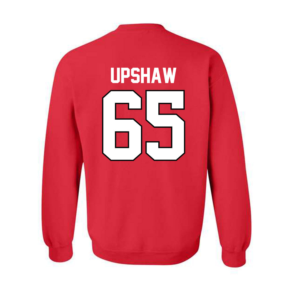 Texas Tech - NCAA Football : Danthis Upshaw - Classic Shersey Crewneck Sweatshirt-1