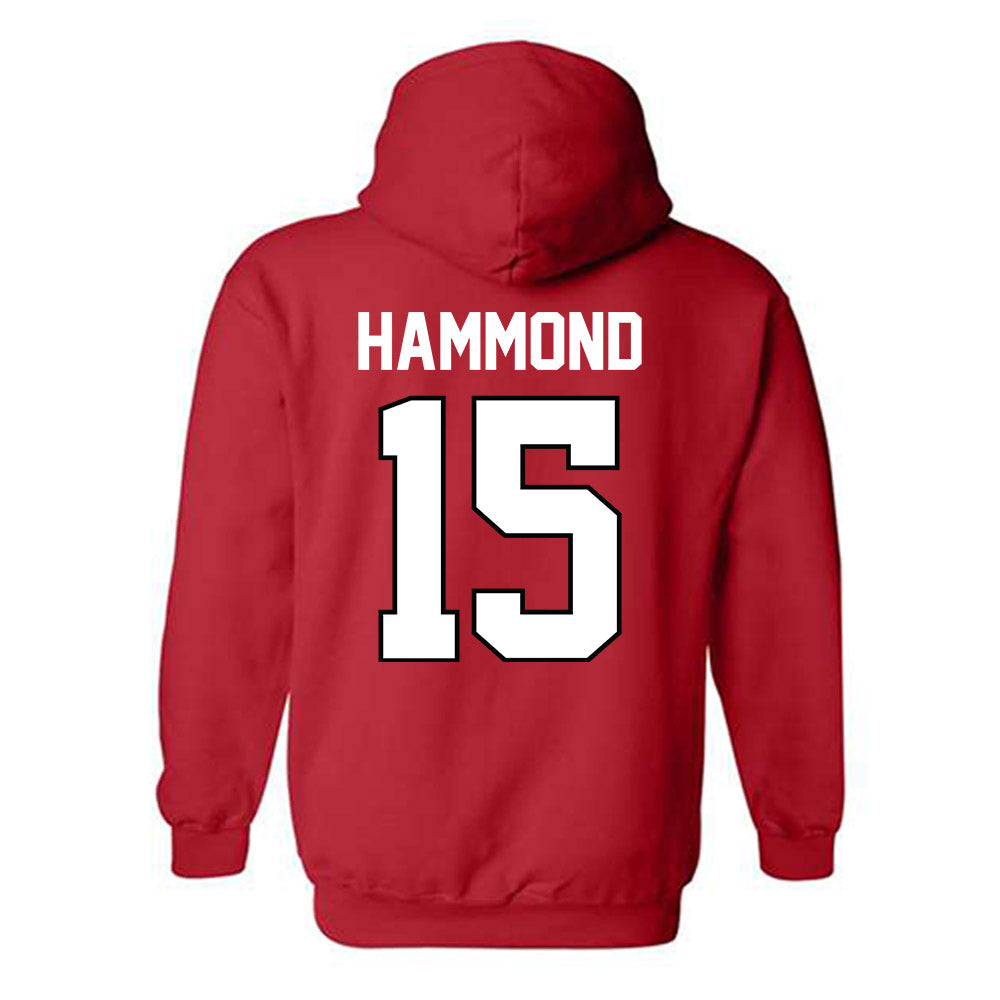 Texas Tech - NCAA Football : Will Hammond - Classic Shersey Hooded Sweatshirt-1