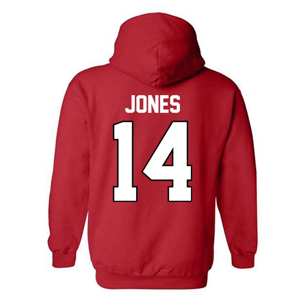 Texas Tech - NCAA Football : Bryson Jones - Classic Shersey Hooded Sweatshirt-1