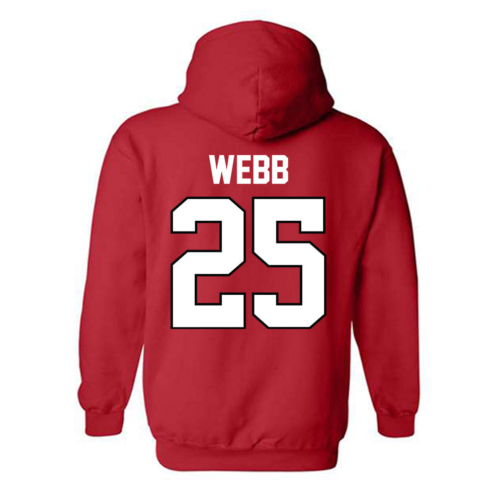 Texas Tech - NCAA Football : Donovan Webb - Classic Shersey Hooded Sweatshirt-1