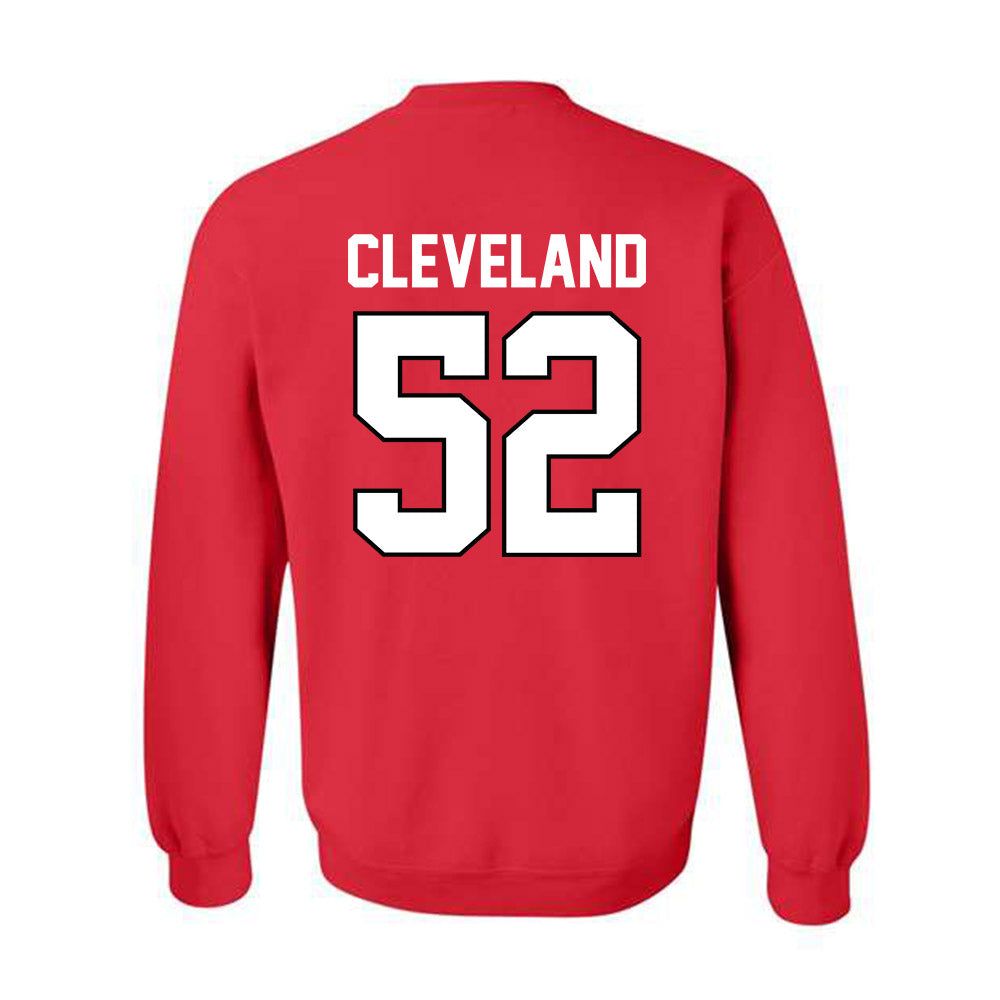 Texas Tech - NCAA Football : Cash Cleveland - Classic Shersey Crewneck Sweatshirt-1