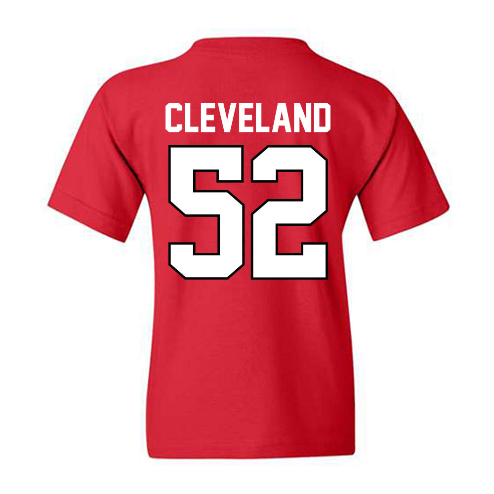 Texas Tech - NCAA Football : Cash Cleveland - Classic Shersey Youth T-Shirt-1