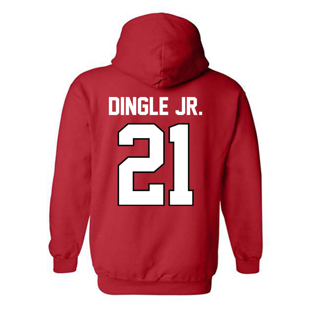 Texas Tech - NCAA Football : Miquel Dingle Jr. - Classic Shersey Hooded Sweatshirt-1
