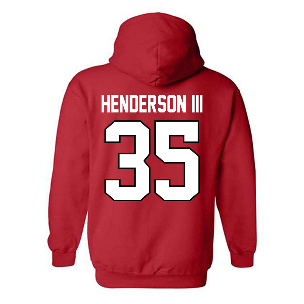 Texas Tech - NCAA Football : Michael Henderson III - Classic Shersey Hooded Sweatshirt-1