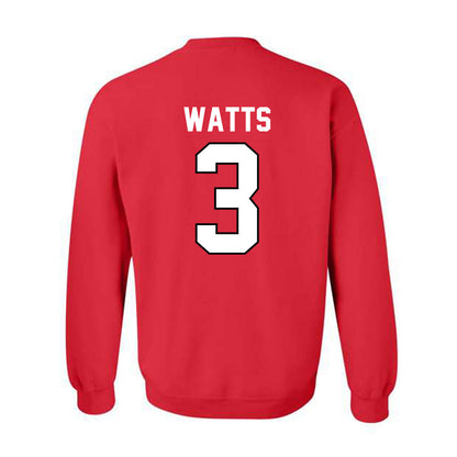 Texas Tech - NCAA Men's Basketball : Lejuan Watts - Classic Shersey Crewneck Sweatshirt-1