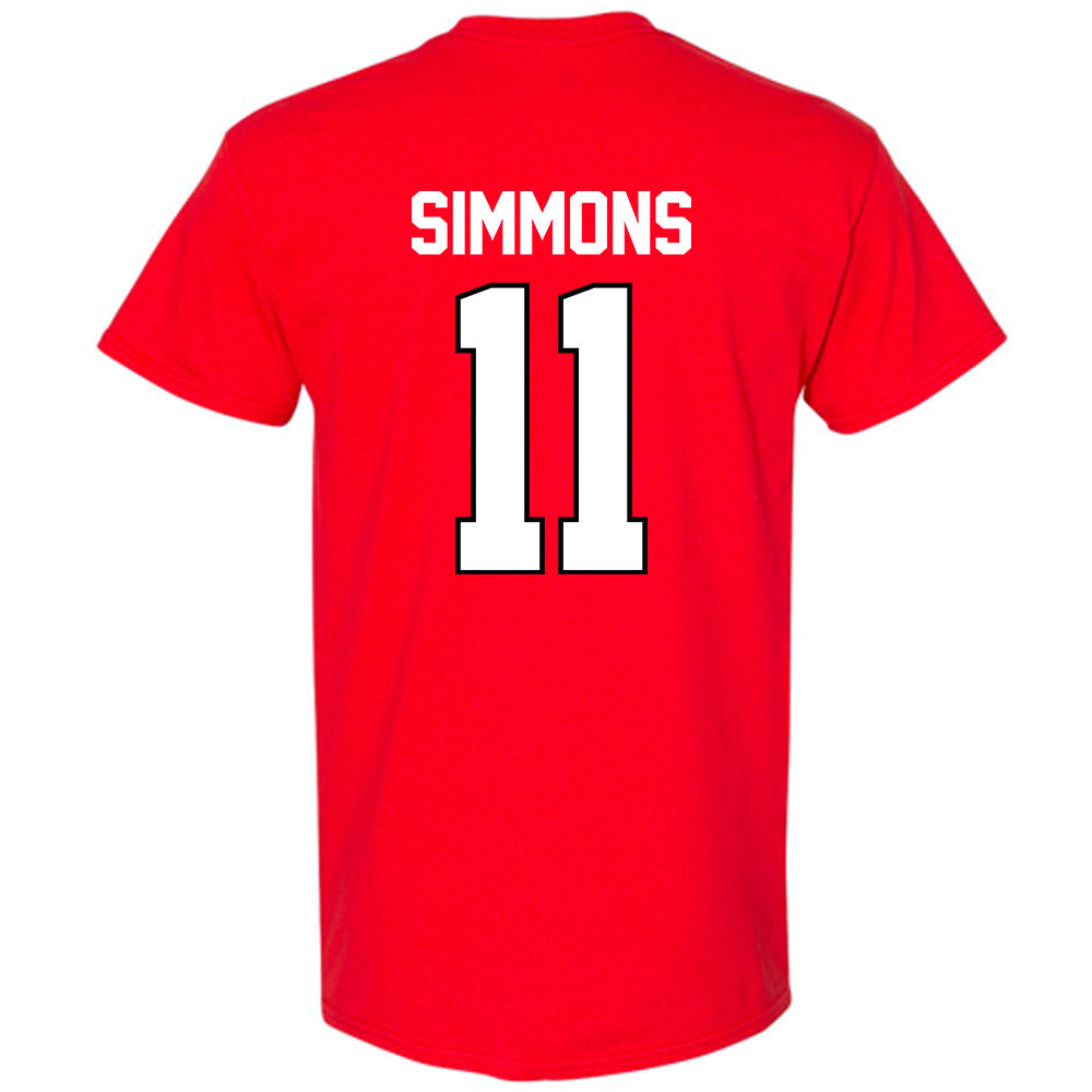 Texas Tech - NCAA Football : Malcolm Simmons - Classic Shersey T-Shirt-1