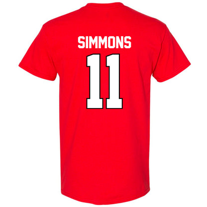 Texas Tech - NCAA Football : Malcolm Simmons - Classic Shersey T-Shirt-1