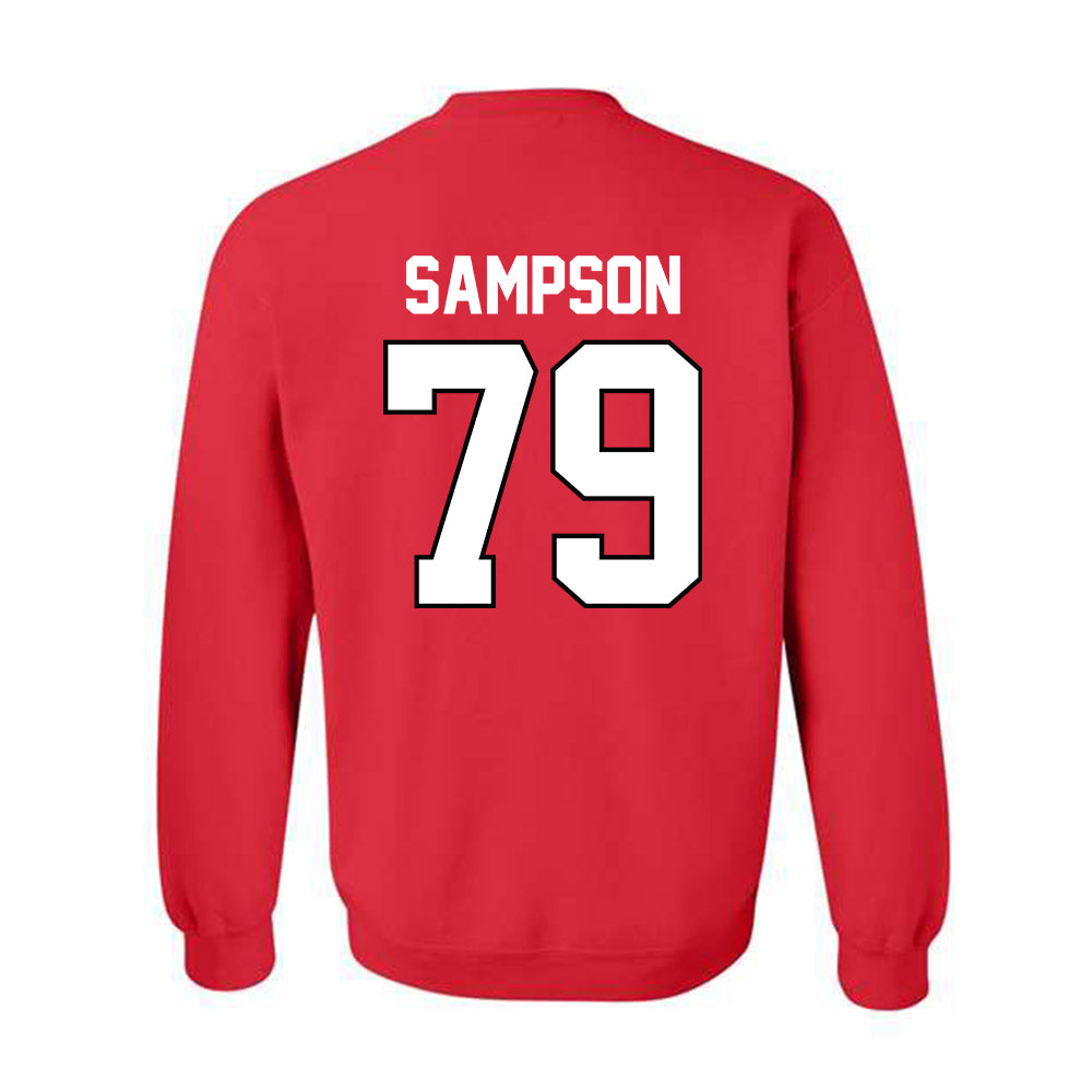Texas Tech - NCAA Football : Howard Sampson - Classic Shersey Crewneck Sweatshirt-1