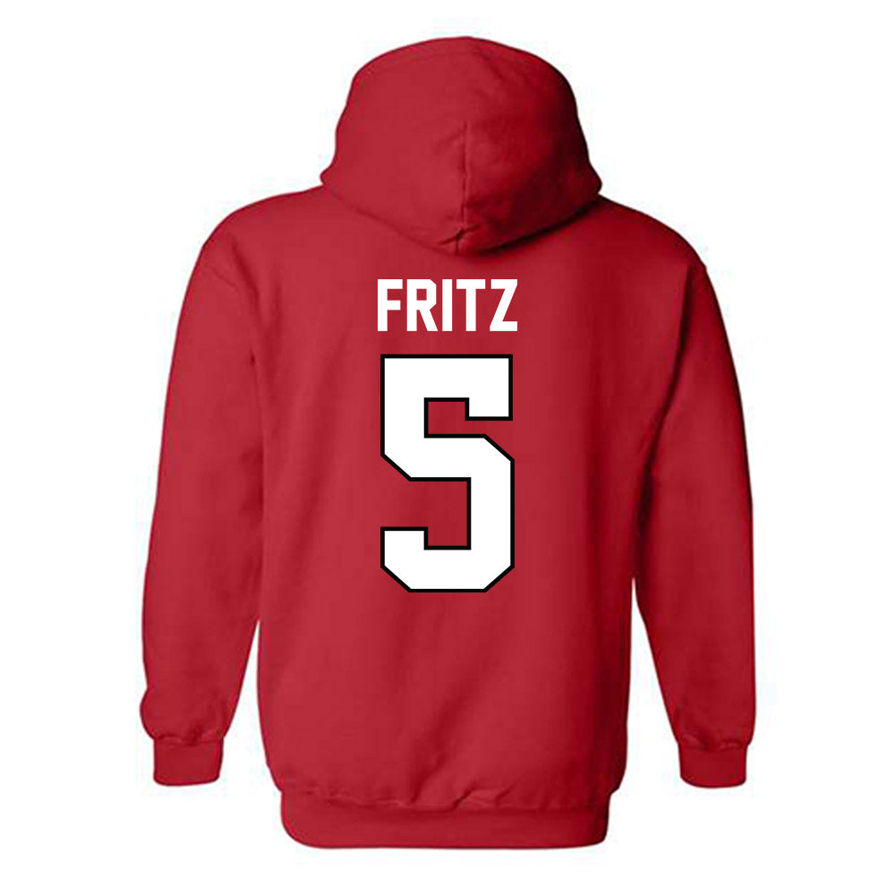 Texas Tech - NCAA Women's Basketball : Denae Fritz - Classic Shersey Hooded Sweatshirt-1