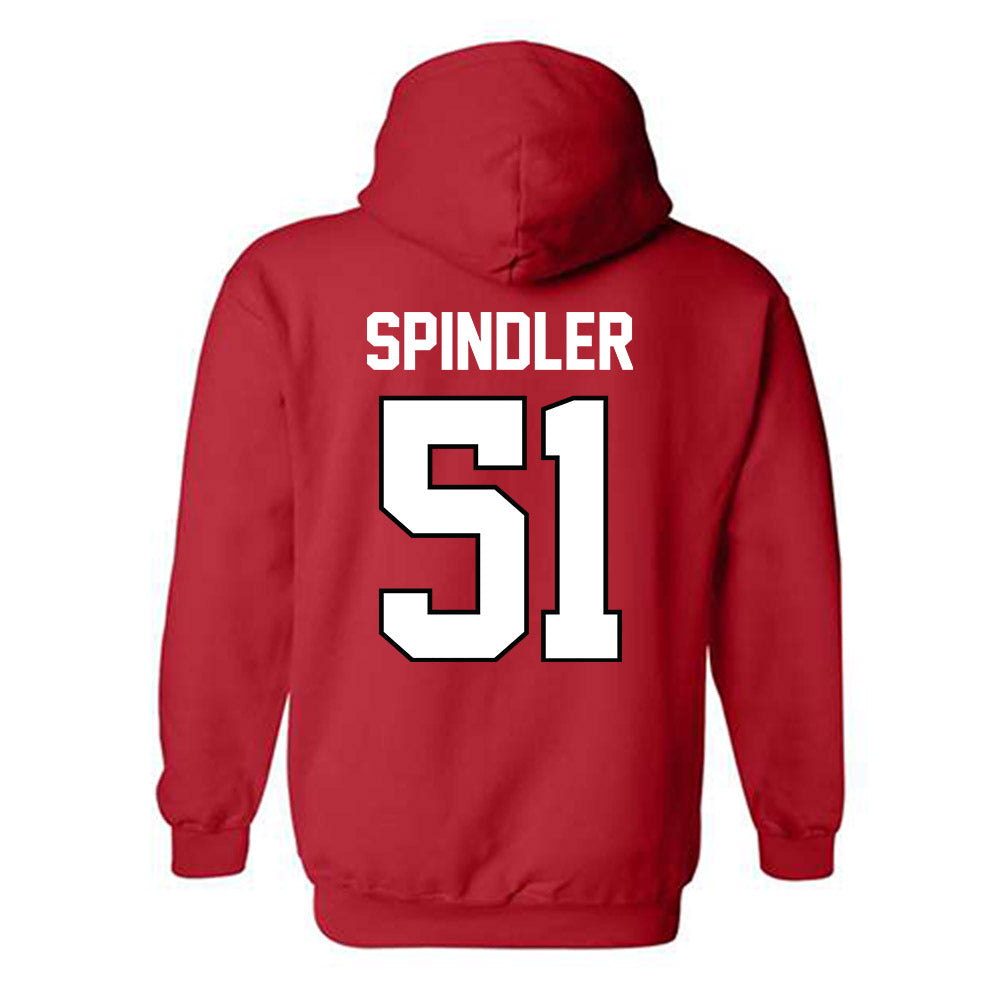 Texas Tech - NCAA Baseball : Jake Spindler - Classic Shersey Hooded Sweatshirt-1