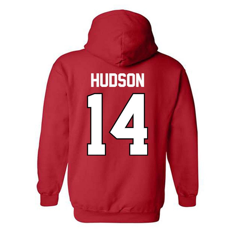 Texas Tech - NCAA Football : Micah Hudson - Classic Shersey Hooded Sweatshirt-1