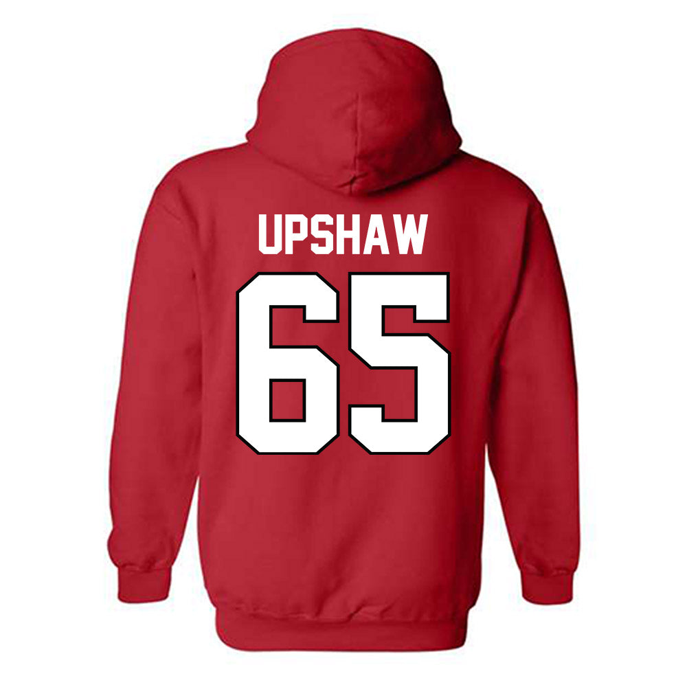 Texas Tech - NCAA Football : Danthis Upshaw - Classic Shersey Hooded Sweatshirt-1