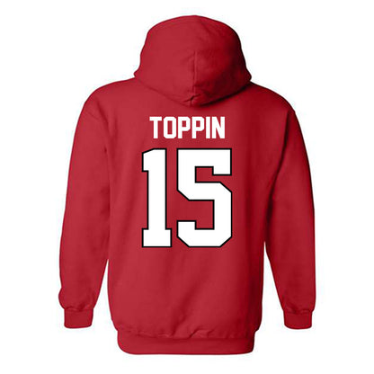 Texas Tech - NCAA Men's Basketball : JT Toppin - Classic Shersey Hooded Sweatshirt-1