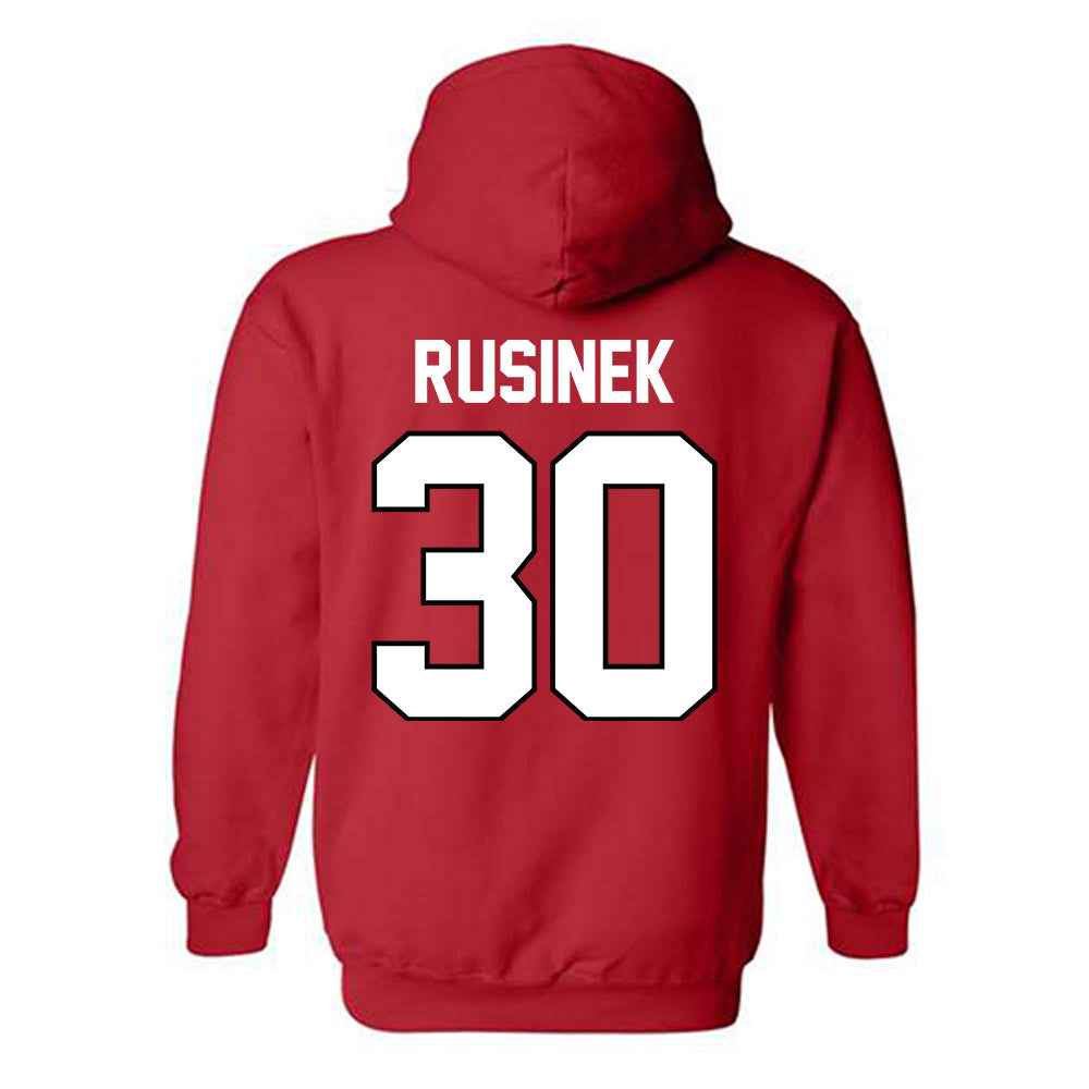 Texas Tech - NCAA Baseball : Jesse Rusinek - Classic Shersey Hooded Sweatshirt-1