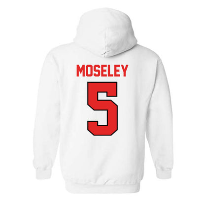 Texas Tech - NCAA Men's Basketball : Josiah Moseley - Classic Shersey Hooded Sweatshirt-1