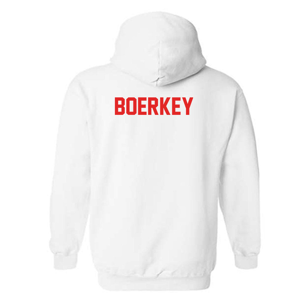 Texas Tech - NCAA Men's Track & Field : Pierre Boerkey - Classic Shersey Hooded Sweatshirt-1