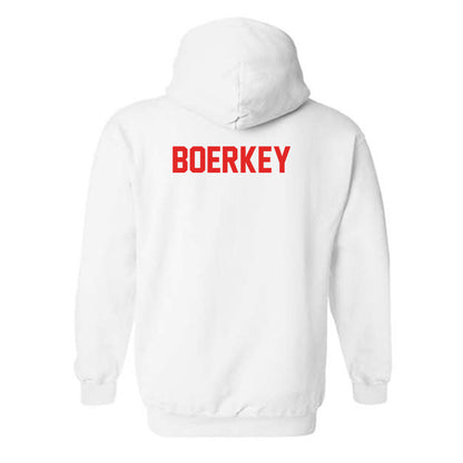 Texas Tech - NCAA Men's Track & Field : Pierre Boerkey - Classic Shersey Hooded Sweatshirt-1