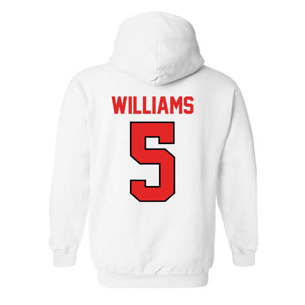Texas Tech - NCAA Men's Basketball : Darrion Williams - Classic Shersey Hooded Sweatshirt-1