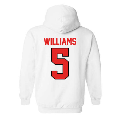 Texas Tech - NCAA Men's Basketball : Darrion Williams - Classic Shersey Hooded Sweatshirt-1