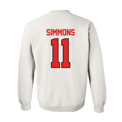 Texas Tech - NCAA Football : Malcolm Simmons - Classic Shersey Crewneck Sweatshirt-1