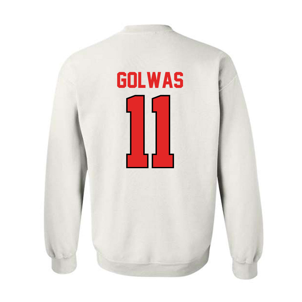 Texas Tech - NCAA Football : Brock Golwas - Classic Shersey Crewneck Sweatshirt-1