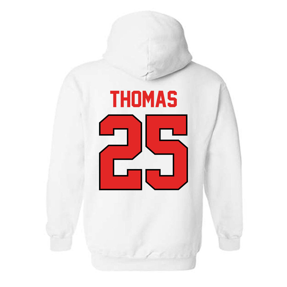 Texas Tech - NCAA Baseball : Chase Thomas - Classic Shersey Hooded Sweatshirt-1