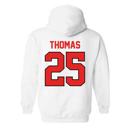 Texas Tech - NCAA Baseball : Chase Thomas - Classic Shersey Hooded Sweatshirt-1