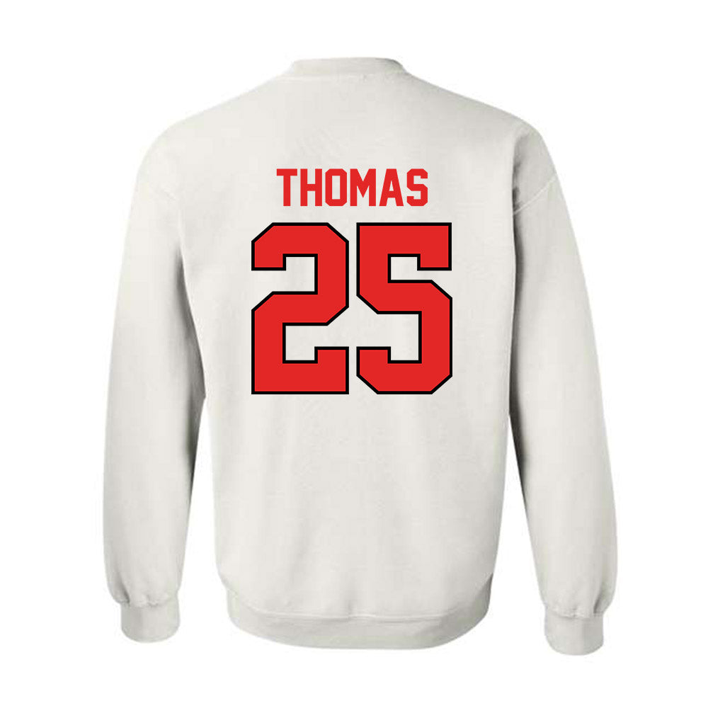 Texas Tech - NCAA Baseball : Chase Thomas - Classic Shersey Crewneck Sweatshirt-1