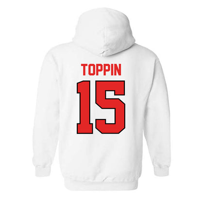 Texas Tech - NCAA Men's Basketball : JT Toppin - Classic Shersey Hooded Sweatshirt-1