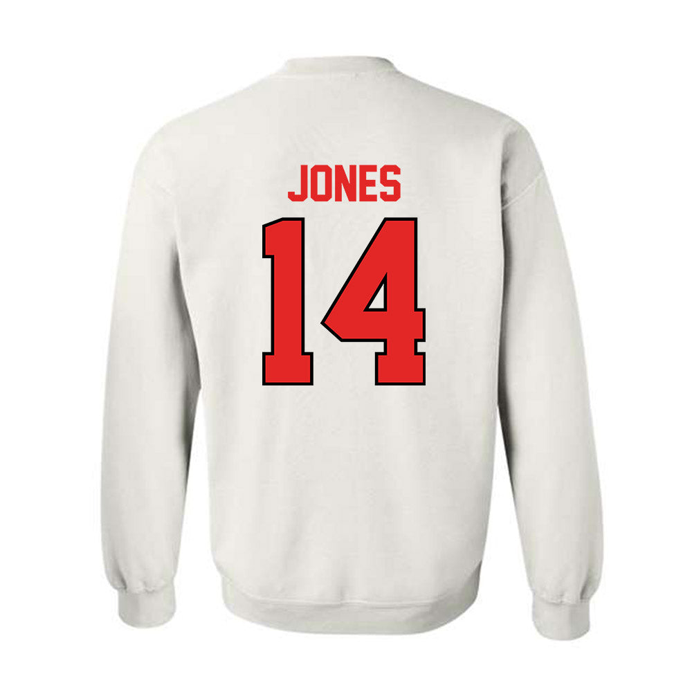 Texas Tech - NCAA Football : Bryson Jones - Classic Shersey Crewneck Sweatshirt-1