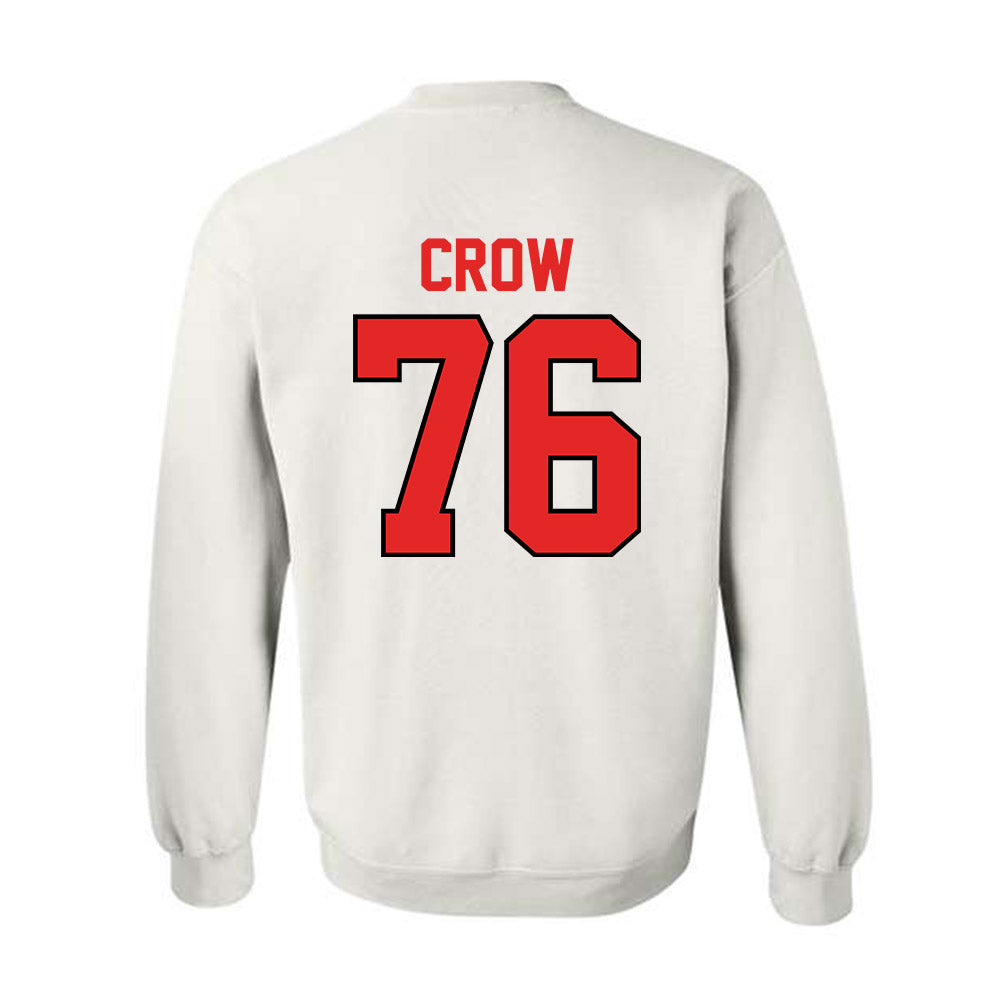 Texas Tech - NCAA Football : Jacob Crow - Classic Shersey Crewneck Sweatshirt-1